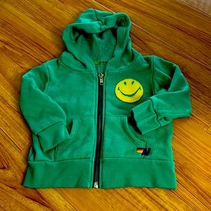 Aviator nation zip up hoodie 12-18 months (runs very big)